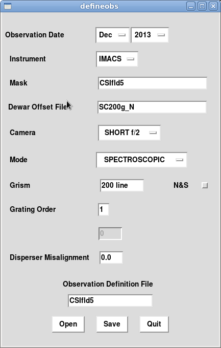 Image defineobs-sampleIMACS