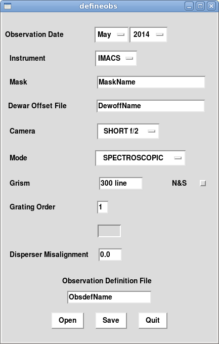 defineobs gui